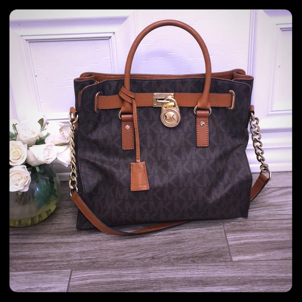 Michael Kors large signature Hamilton bag